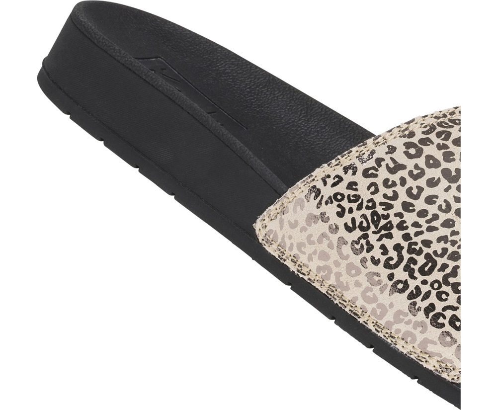 Keds Sandals Black/Gold - Bliss II Leather Leopard - Womens NXMZYC-276